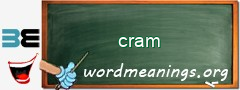 WordMeaning blackboard for cram